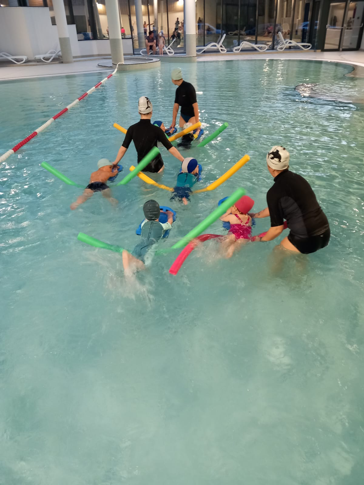 Cours d'accoutumance de natation